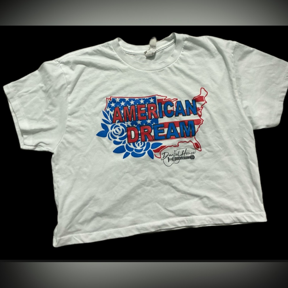 Patriotic Graphic Women's Tee - White